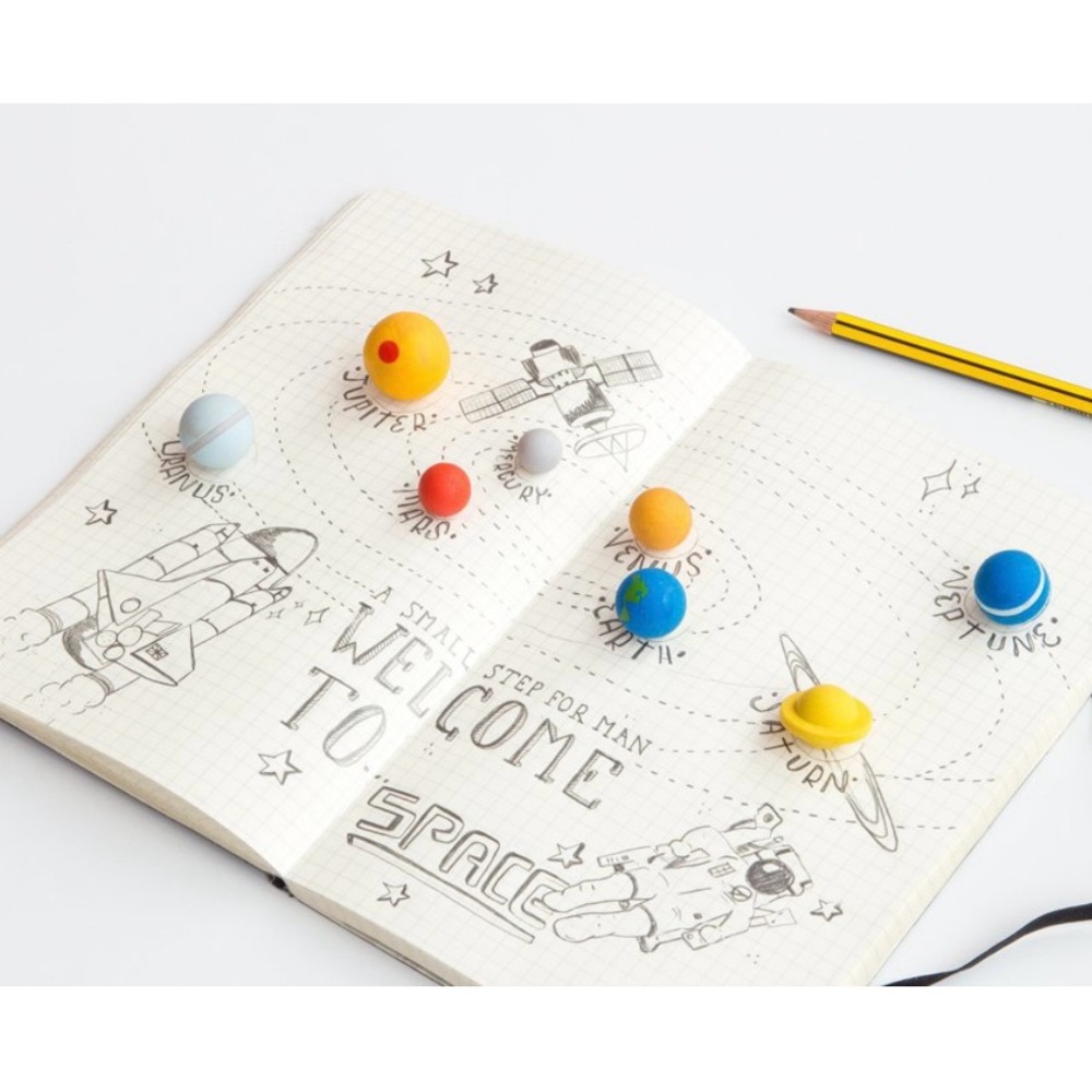 NWT Solar System Eraser Set - Picture 7 of 7